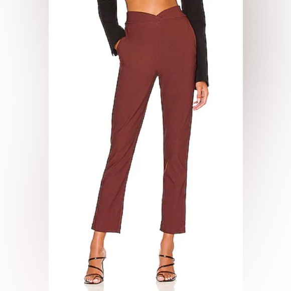 NEW NBD Denzel Pants in Chocolate Brown Size Small - Picture 1 of 6